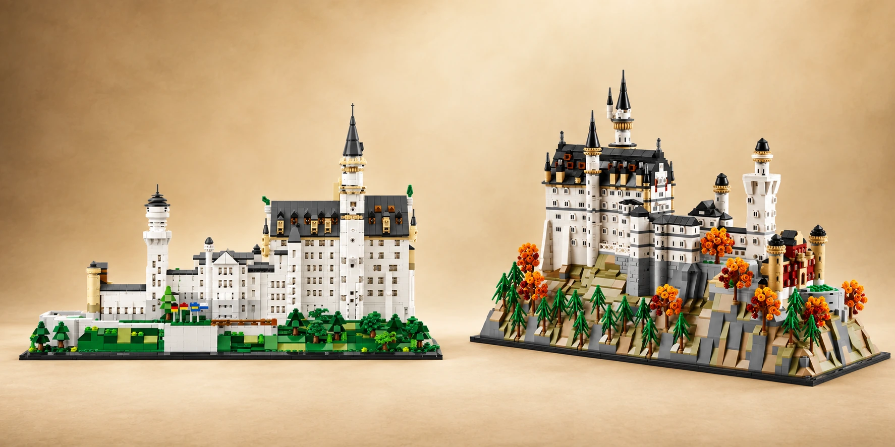 LEGO Neuschwanstein Alternative: BlueBrixx M vs LEGO