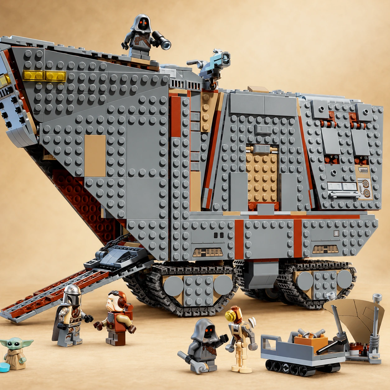 LEGO Sandcrawler Rampe und Ketten