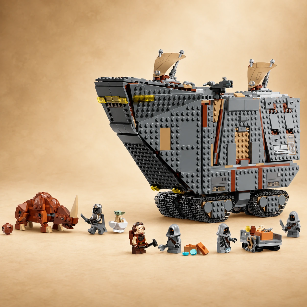 LEGO Offworld Sandcrawler mit Mudhorn 75453