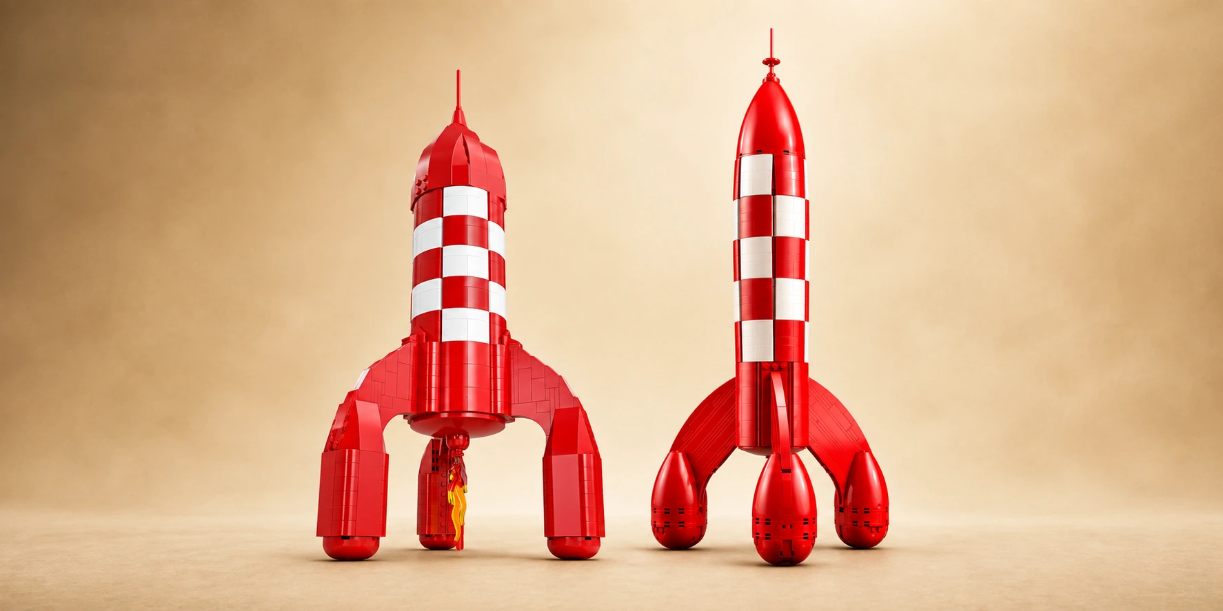 Tim und Struppi Mondrakete Alternative: Modbrix vs LEGO